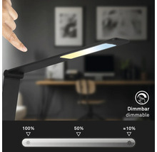 Dimmbare Schreibtischleuchte mit Touch-Funktion zur Helligkeitsregulierung.