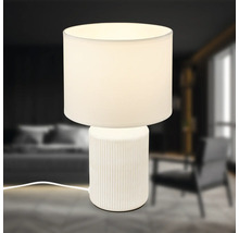 Tischleuchte mit Stoffschirm für Innenräume