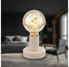 Dekorative Tischleuchte mit Glühbirne im Wohnraum