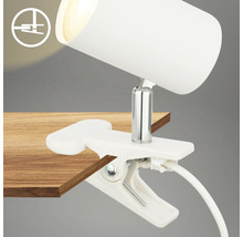 Klemmleuchte zur flexiblen Befestigung an Oberflächen