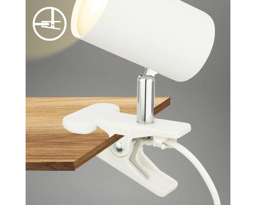 Klemmleuchte zur flexiblen Befestigung an Oberflächen