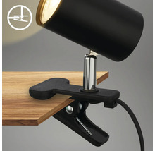 Klemmleuchte zur Befestigung an Oberflächen