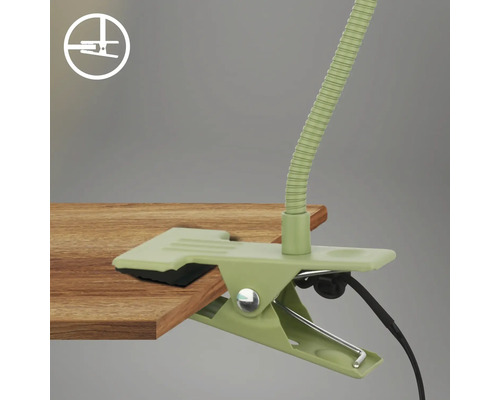 Tischklemme mit flexiblem Arm zur Befestigung einer Lampe