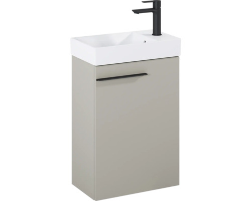 Meuble sous-vasque avec lavabo et robinet
