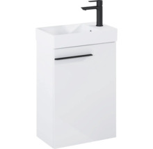 Meuble-lavabo avec armoire basse et robinetterie pour la salle de bain