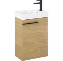 Meuble sous-vasque avec lavabo et robinet