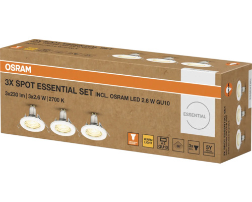 Osram 3er Spot Essential Set in Produktverpackung
