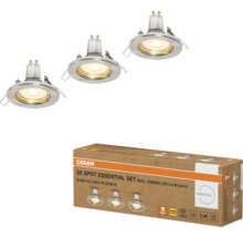 Osram 3er-Set Essential Spotleuchten mit Osram LED 2,6 Watt GU10