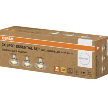 Osram 3er-Set Einbauspots Essential in Verpackung