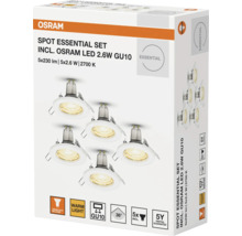 Osram Spot Essential Set mit fünf LED-Leuchten 2.6W GU10 in Verpackung