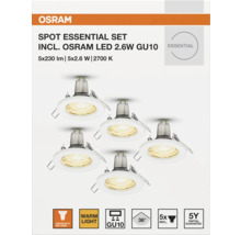 Osram Spot Essential Set inklusive Osram LED 2,6W GU10, 5er-Pack