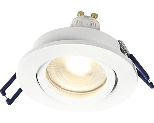Weisse Deckeneinbauleuchte mit Leuchtmittel