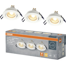 Osram 3er-Pack verstellbare Spots mit 6-Watt-GU10-Leuchtmittel in Verpackung