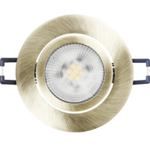 Runde Einbauleuchte mit LED-Licht und Befestigungsbügeln