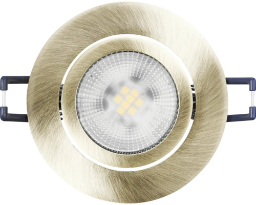 Runde Einbauleuchte mit LED-Licht und Befestigungsbügeln