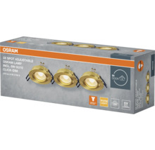 Osram Logo, 3er-Pack verstellbare Einbaustrahler für den Innenbereich inklusive Leuchtmittel