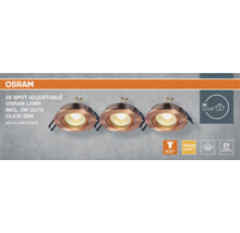Osram 3er-Set verstellbare Spots mit 6-Watt-GU10-Lampen für den Innenbereich