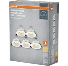 Paquet de cinq spots Osram Spot Press pour l'intérieur