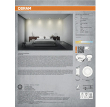 LEDVANCE Spot Set Press pour l'éclairage d'une chambre.