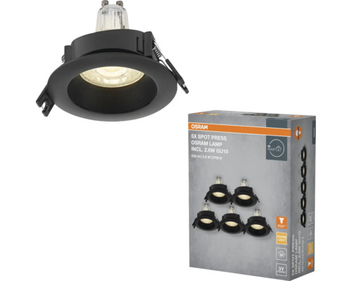 Osram Spot Press Einbaustrahler im 5er-Set