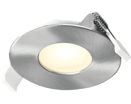 Einbaustrahler aus Metall mit LED-Leuchtmittel