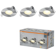 Osram Spot Set mit drei LED-Einbauspots und Produktverpackung