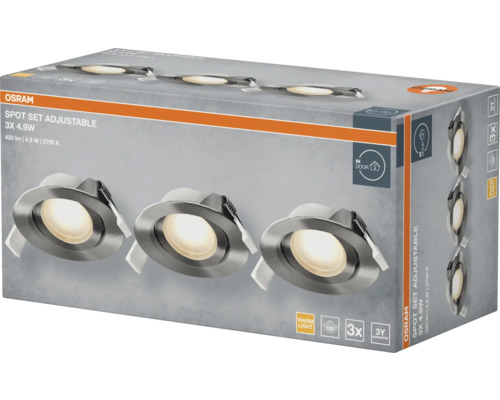 Osram Spot Set Adjustable, 3er-Pack Innenraumstrahler