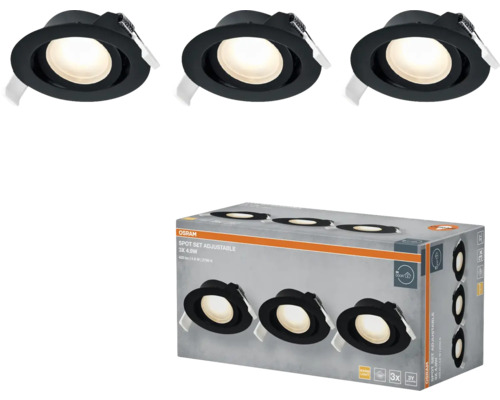 Osram Spot Set verstellbar, 3er-Pack Einbaustrahler