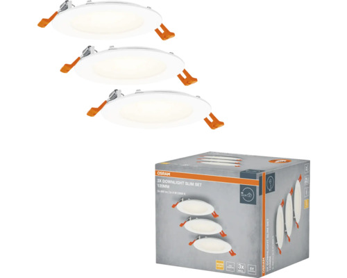 Osram LED-Downlight Slim Set, 3er-Pack, zur Innenraumbeleuchtung
