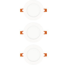 Drei LED-Einbaustrahler
