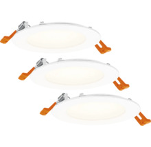 Drei runde LED Einbaustrahler