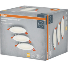 Osram Downlight Slim Set mit drei Leuchten, 120 Millimeter