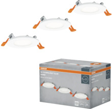 Osram Pack de 3 Downlights Slim, 85 mm, pour éclairage intérieur