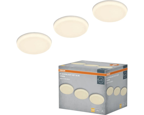 Osram 3er-Set Slim Downlights, 120 mm, in Verpackung
