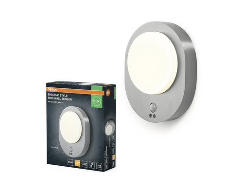 Osram Endura Style Disc Applique murale avec détecteur et emballage du produit