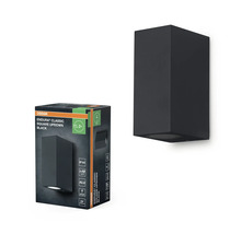 Osram Endura Classic Square Updown Applique d'extérieur noire avec emballage.