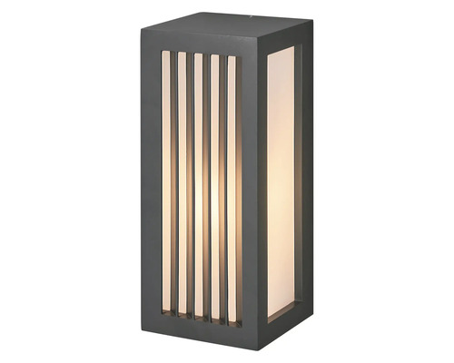 Luminaire extérieur rectangulaire avec lamelles