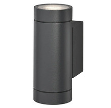 Applique murale extérieure noire avec design cylindrique