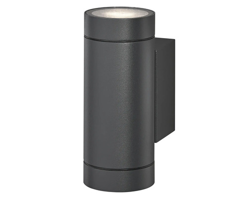 Applique murale extérieure noire avec design cylindrique