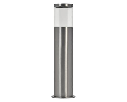 Edelstahl-Wegeleuchte mit transparentem Schirm