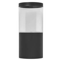 Zylindrische Aussenleuchte mit klarem Lampenschirm