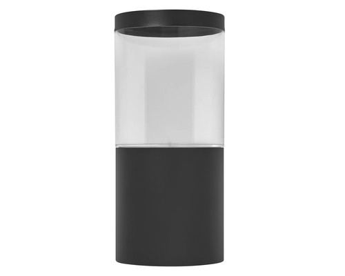 Zylindrische Aussenleuchte mit klarem Lampenschirm