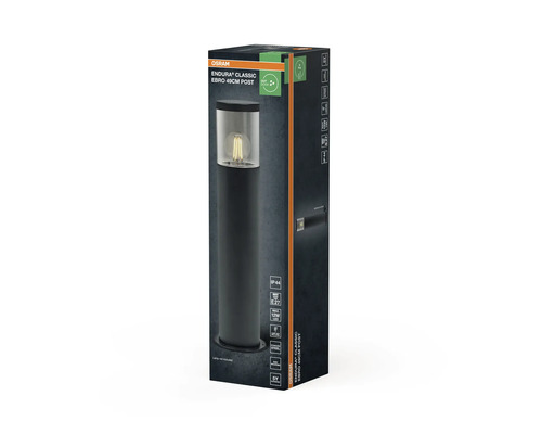 Osram Endura Classic Ebro 49 cm Pfostenleuchte in Produktverpackung