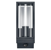 Applique murale extérieure avec détecteur de mouvement et cylindre en verre