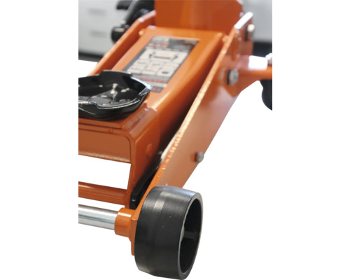 Cric rouleur en gros plan