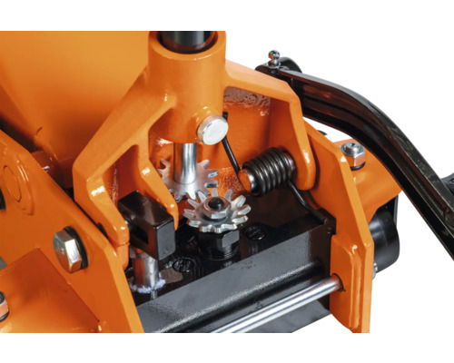 Vue détaillée de l'engrenage d'un cric de voiture