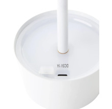 Detailansicht einer Tischleuchte mit Ladeanschluss