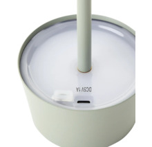 Detailansicht einer Tischleuchte mit USB-Anschluss