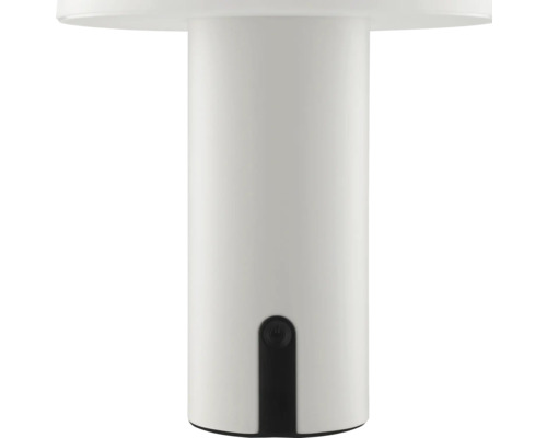 Weisse Tischleuchte mit Netzschalter