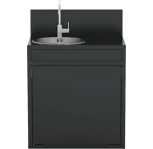 Aussenwaschtisch mit Unterschrank, Waschbecken und Wasserhahn